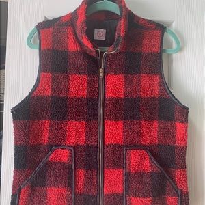 Buffalo Check fleece vest